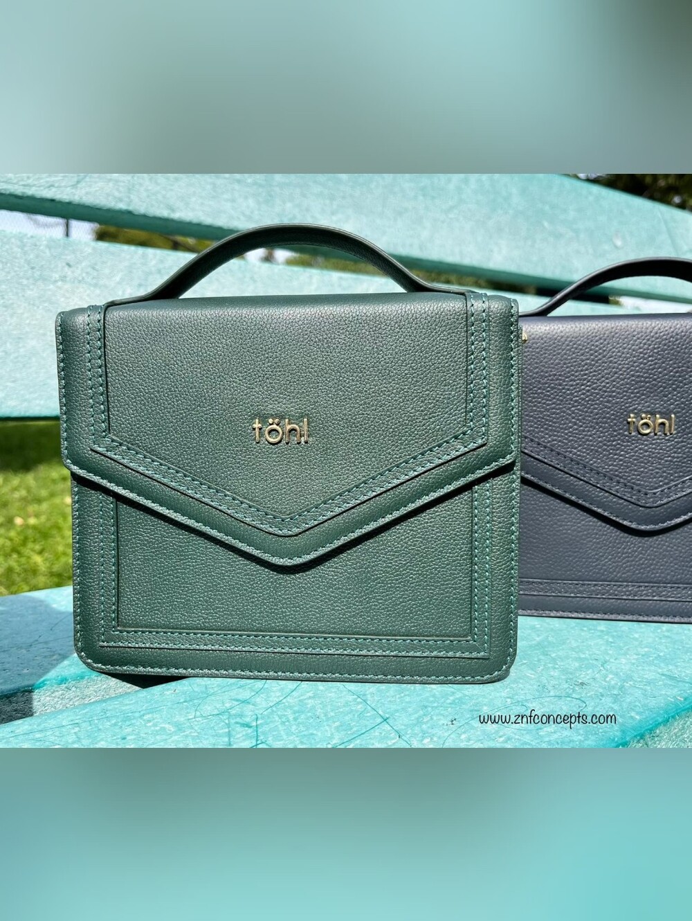 Leather Crossbody Bag, Envelope Style. - Picture 12 of 14